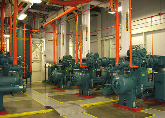 Centralized industrial ammonia refrigeration system installed at a Kentucky Unilevel plant