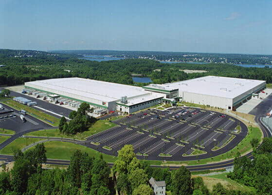 Aerial view of the Stop and Shop Distribution Center in Freetown, MA