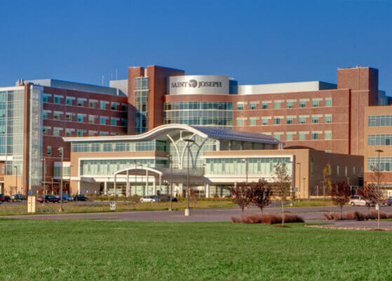 Entrance of the St. Joseph Regional Medical Center in Indiana