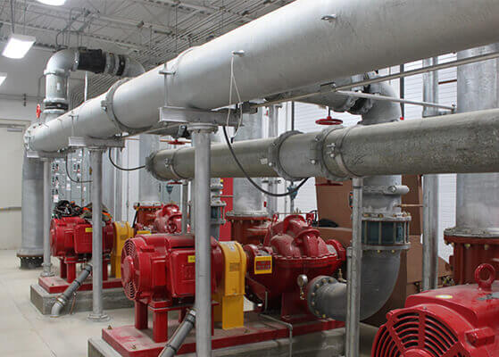 Fire suppression equipment installed at the Holston A2B addition