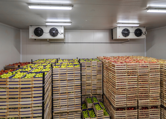 View inside of an ammonia refrigeration facility