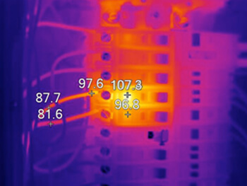 Infrared thermography scan results