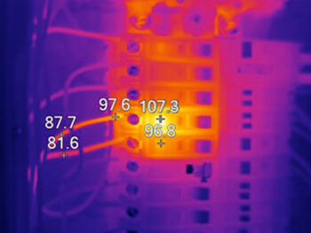 Infrared thermography scan results