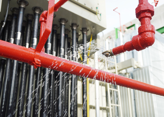 Ceiling fire protection equipment