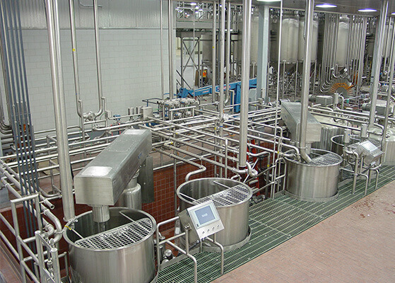Production equipment inside T. Marzetti's salad dressing line
