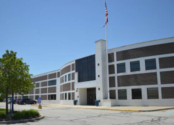 Entrance of Homestead High School