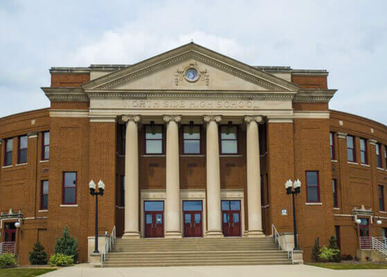 Entrance of North Side High School