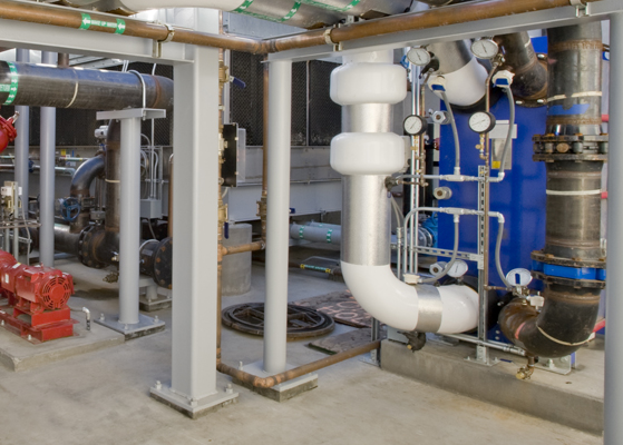 View of the new HVAC equipment installed at the St. Joseph's Regional Medical Center